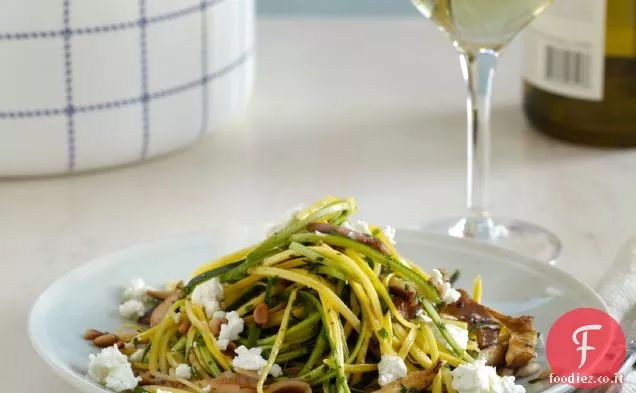 Linguine di Zucca e Zucchine con Formaggio di Capra