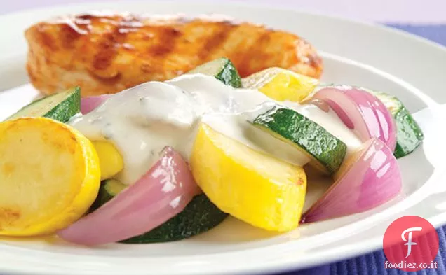 Zucchine con salsa di Parmigiano