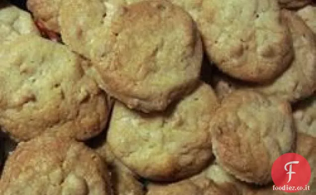 Biscotti di noci di Macadamia al cioccolato bianco I