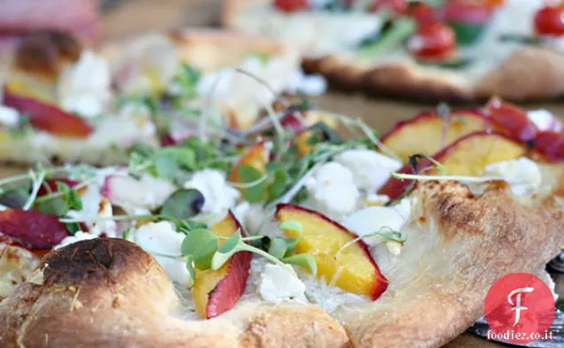 Pomodoro ciliegino, Nastro di zucchine e Pizza alla burrata