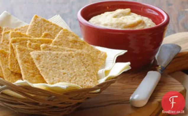 Snacker di Hummus e cracker