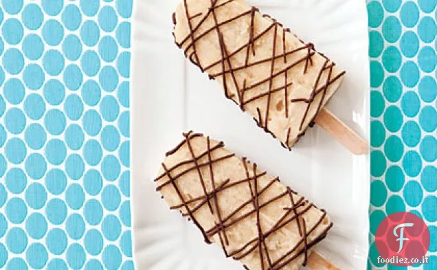Banana-Cioccolato Ripple ghiaccio Pops