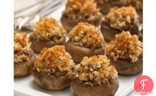 Funghi ripieni di granchio