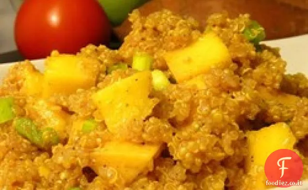 Insalata di quinoa al curry con Mango