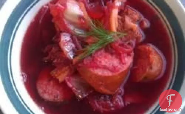 Borscht con carne