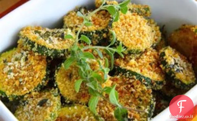 Patate fritte di zucchine al forno