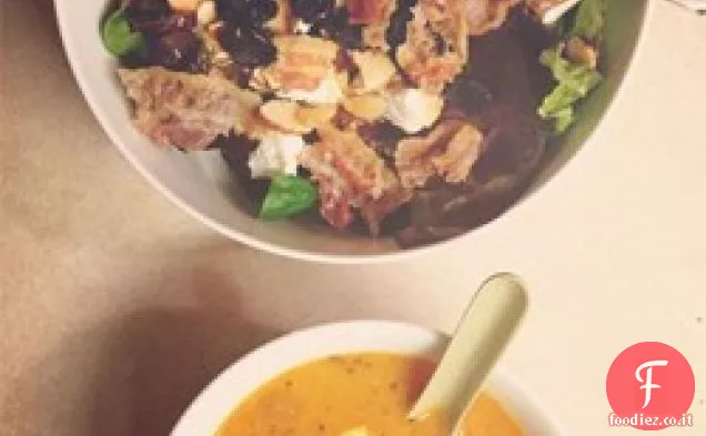 Zuppa di lenticchie rosse turche con menta