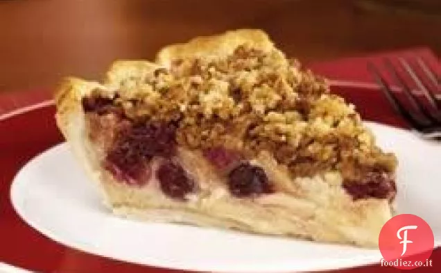 Torta di mele Mirtilli Streusel Crema pasticcera