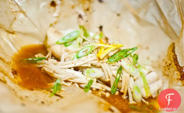 Hirame No Mushiyaki (passera al vapore)