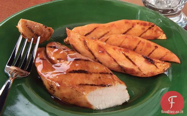 Tacchino alla brace e lance di patate dolci