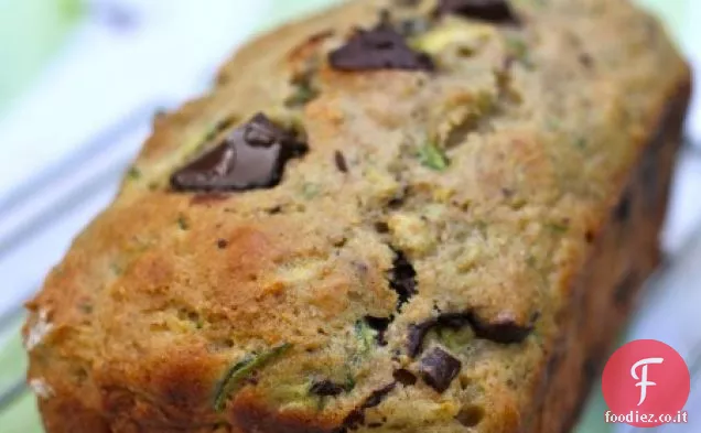 Pane integrale di zucchine con pezzi di cannella e cioccolato fondente