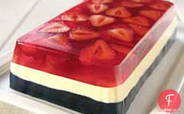 Insalata di GELATINA rossa, bianca e blu