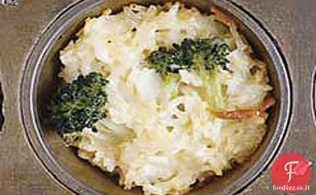 Broccoli e formaggio Tazze di riso