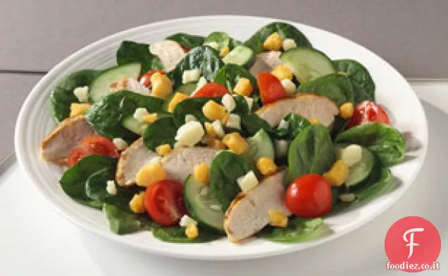 Colby Jack, insalata di pollo e spinaci