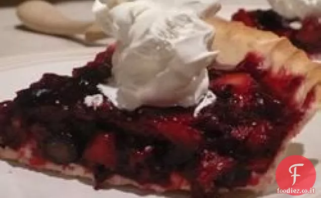 Torta di rabarbaro alla fragola fresca di Maman