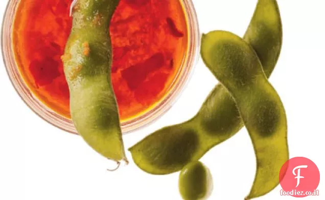 Edamame con salsa di zenzero-Cile immersione