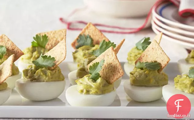 Guacamole cremoso-Uova ripiene