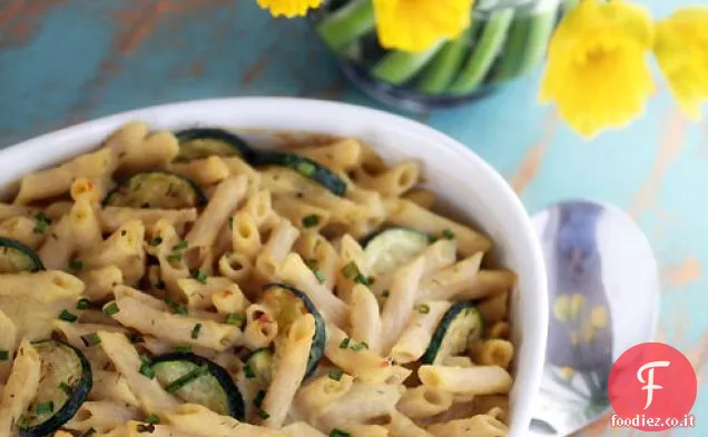 Penne cremose al forno con zucchine