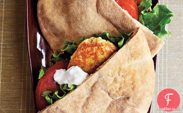 Hamburger di fagioli bianchi e salvia Pita