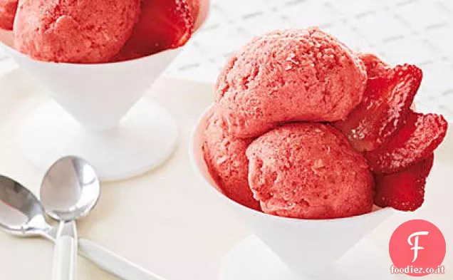 Sorbetto alla Banana-Fragola-Lime