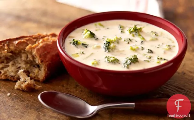 Zuppa di broccoli cheddar