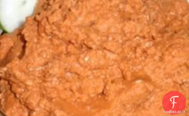Hummus di semi di pomodoro e finocchio essiccati al sole