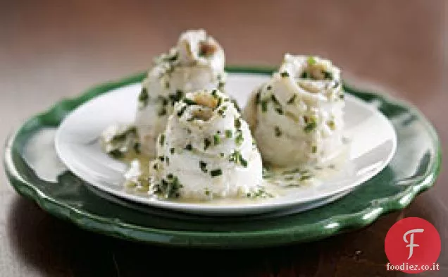 Passera in camicia con Menta Beurre Blanc