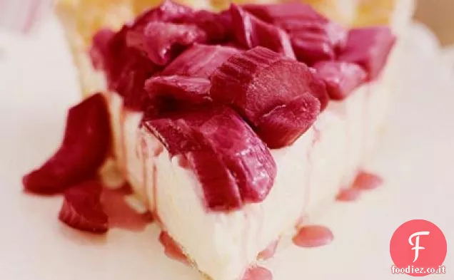 Torta di crema di rabarbaro e limone