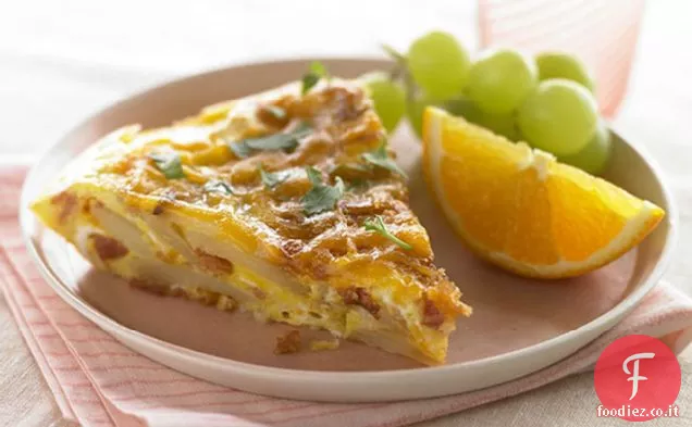 Pancetta di formaggio e frittata di patate