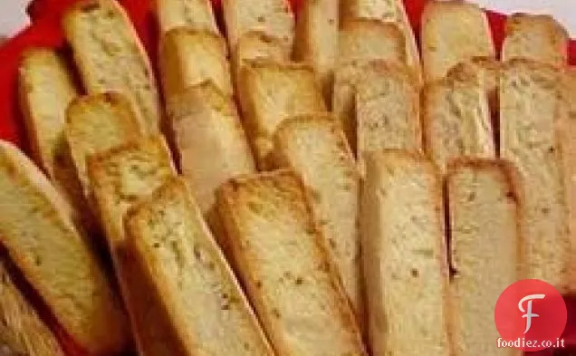Pane tostato all'anice italiano