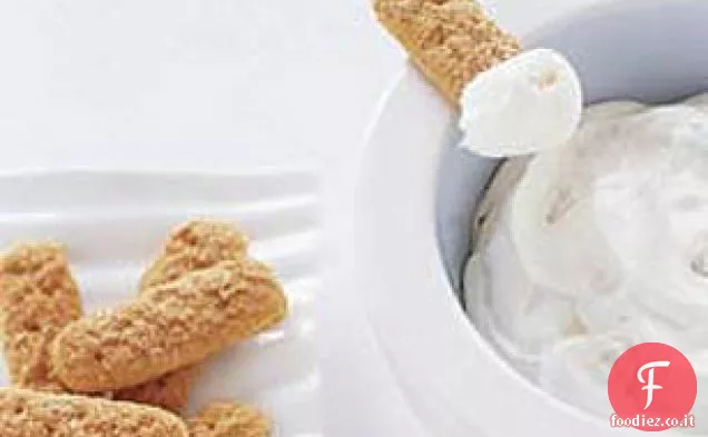 Crema di banana frusta e bastoni