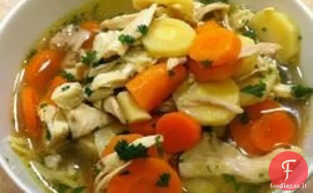 Zuppa di noodle di pollo fatta in casa!