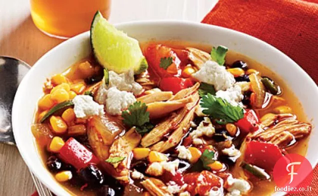 Zuppa di pollo Tex-Mex