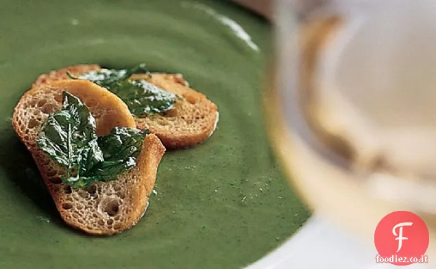 Zuppa di zucchine con Basilico