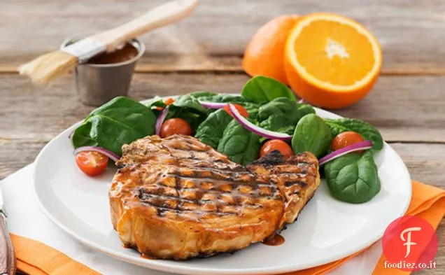 Braciole di maiale arrostite agli agrumi