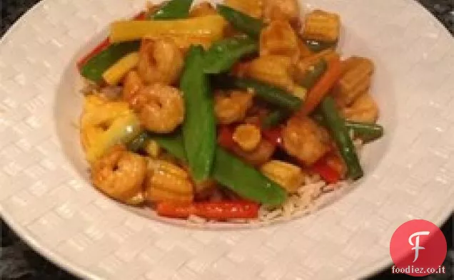 Facile gamberetti Stir-Fry