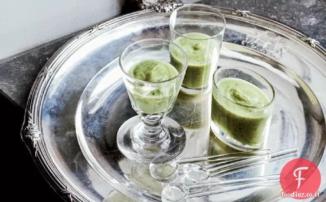 Zuppa di zucchine con Crème Fraîche