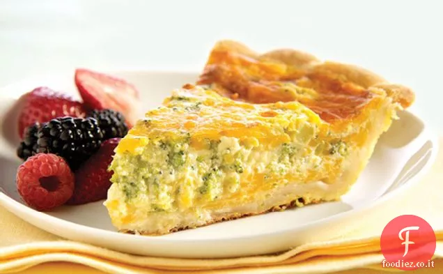 Quiche di broccoli-Cheddar