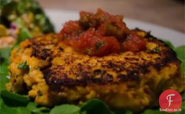 Patate dolci Salmone Torte di pesce