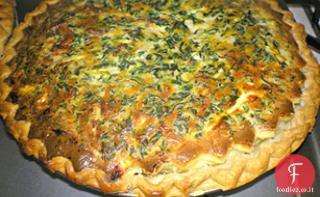 Quiche di spinaci e pancetta