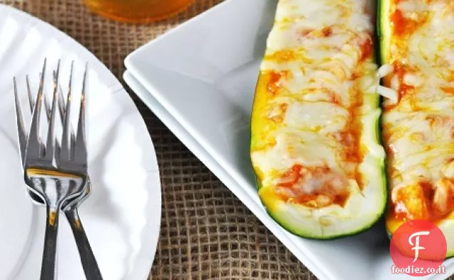 Pollo Salsiccia Zucchine Pizza Barche