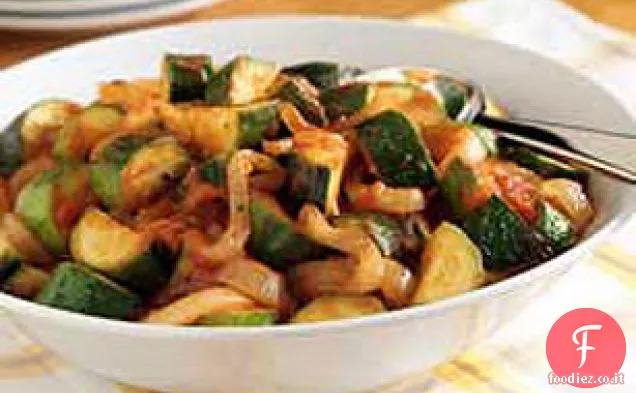 Zucchine e cipolle piccanti