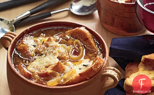 Zuppa di cipolle francese
