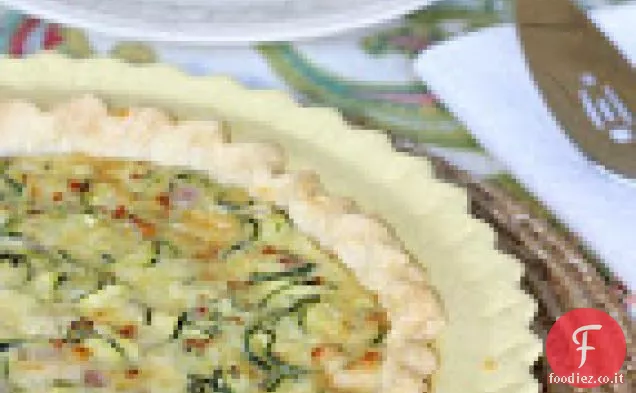 Quiche di formaggio di zucchine