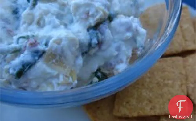 Super-semplice pancetta, spinaci, e carciofo Dip