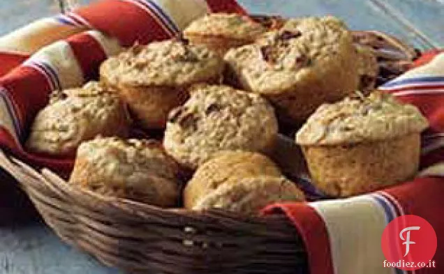 Muffin di crusca e salsa di mele