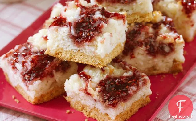 Barrette di cocco baciate al lampone