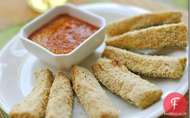 Bastoncini di zucchine al forno