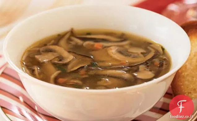 Zuppa di funghi selvatici