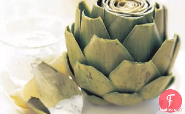 Carciofi con Maionese al Basilico